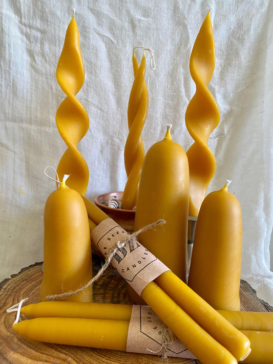 DZ-Candles Pure Beeswax Candles Variety Set